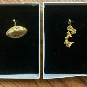 Vintage Football & Cheerleader Charms